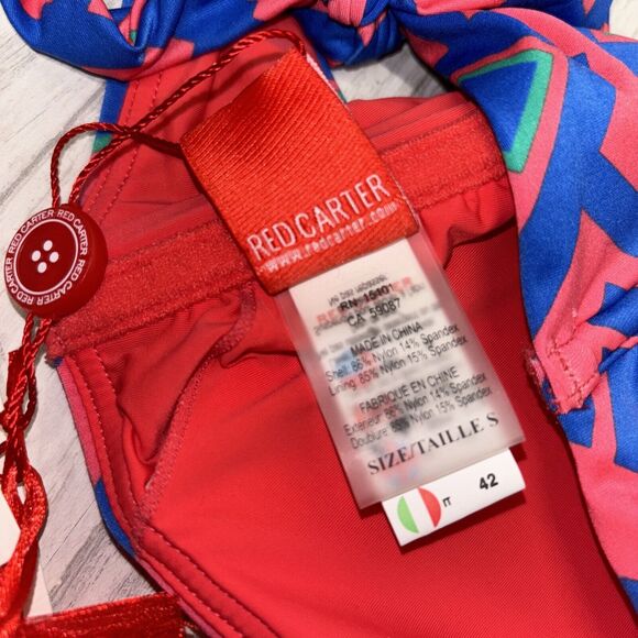 Womens Size S Red Carter Bikini Top NWT - Picture 4 of 5